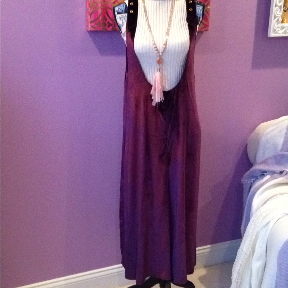 Anthropologie jumpsuit -deep plum!